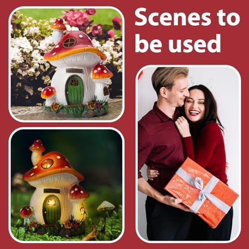 Mushroom House Garden Statue Outdoor, Outdoor Garden Decoration - Image 6