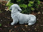 Outdoor Garden Dachshund Dog Statue Concrete Dachshund Dog Figurine Detailed Puppy Sculpture - Image 6