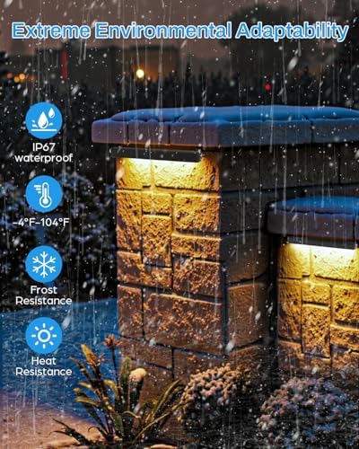 HIBOITEC Hardscape Lighting Low Voltage 7 Inch Retaining Wall Lights 6Pack - Image 4