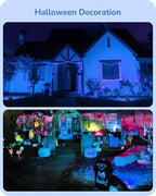 EDISHINE Hallowee PAR38 Blue Flood LED Light Bulbs, Dimmable, 4 Pack - Image 3