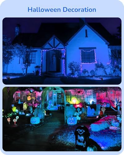 EDISHINE Hallowee PAR38 Blue Flood LED Light Bulbs, Dimmable, 4 Pack - Image 3