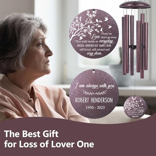 Personalized Tree Memorial Wind Chimes, in Loving Memory of Loved One - Image 6