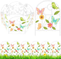 Yaocom 6 Pack Pastel Butterfly Garden Fence 16.5" H x 11.8" W Metal Stake by Yaocom