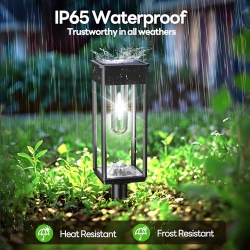 COXSENI Solar Path Lights Outdoor Waterproof 6500K Cool White, 8 Pack - Image 4