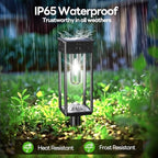 COXSENI Solar Path Lights Outdoor Waterproof 6500K Cool White, 8 Pack - Image 4
