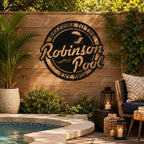 Swimming Pool Metal Sign, Personalized Pool Sign, Pool Metal Sign, Poolside Paradise Sign, Pool Signs and Decor Outdoor, Custom Pool Sign - Image 5