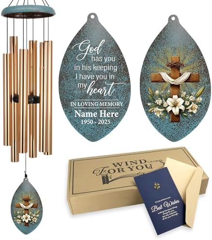 ASTARIN Wind Chimes for Loss of Loved One, Sympathy Gifts Wind Chime for Loss, Personalized Sympathy Windchimes in Memory of Mom/Dad, Memorial Gifts for Bereavement Condolences(Produced in Texas) by Astarin