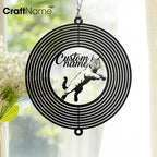 Personalized Wildcat Metal Wind Spinner, Bobcat Garden Spinner Hanging Indoor Outdoor Decor, Perfect House Warming Gifts New Home, Custom Gift for Grandmother, Mom, Wife, Daughter - Image 4