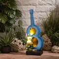 38.2" H Outdoor Water Fountain with LED Lights, Guitar Design Cascading Water Feature for Garden Patio Backyard Porch Yard Decor by Unknown