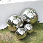 Balsa Circle 16 in Silver Stainless Steel Globe Gazing Reflective Mirror Balls Outdoor Garden Decor Centerpieces Wedding Party Events Reception Home Decorations Modern Ornaments Landscaping Accents - Image 5