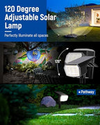 AUDERWIN Solar Spot Lights Outdoor Waterproof, 2 Packs, Neutral White - Image 4