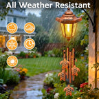 Large Solar Turtle Wind Chimes, Gifts for Women Mom Grandma Wife Sister Daughter Neighbor, Classic Bronze Wind Chimes with Wind Catcher, Solar Decor Lights for Outdoor Garden Patio Yard Porch Window - Image 6