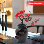 Tabletop Fountains Indoor Water Fountains Flower Vase Fountain with Water Flow & Artificial Bouquet, Mini Tabletop Waterfall Fountain, Desktop Fountain for Office (Style 12) - Image 4