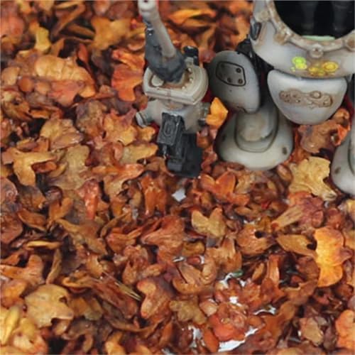 DIY Miniature Leaf 35ml Micro Landscape Leaves Static Model for Bonsai Fairy Garden Decor Sand Table Grass Tufts Accessories Fall Decorations for Home(Brown,Large) - Image 6