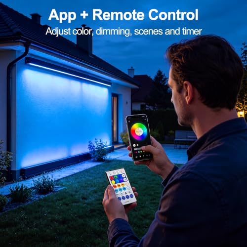 Wall Washer Light RGB Light Bar 180W RGBCW Smart APP & RF Remote - Image 5