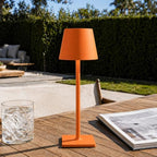 Yogaret Orange Cordless Table Lamp Set of 2-3 Way and Stepless Dimmable - for Restaurant Dining Bedroom Home Bar - Image 2