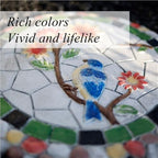 Colorful Garden Stepping Stones for The Lawn, Decorative Stepping Stones with Animal and Plant, Funny Dragonfly Garden Decor, Round Butterfly Garden Stones(C) - Image 5