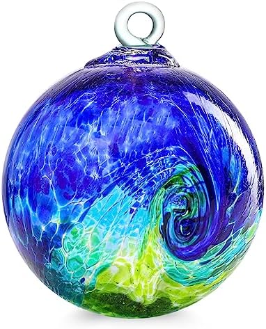 VCUTEKA Hanging Garden Gazing Ball, Glass Witch Ball for Outdoor Decor, 6" by VCUTEKA