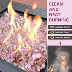 10 Pounds Fire Glass 1/2 Inch High Reflective Tempered Firepit Glass - Image 3