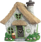 PRETMANNS Solar Fairy House for Outside, Green, 7.56" High by Pretmanns