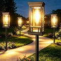 LORRYTE 10 Pack Solar Pathway Lights Outdoor Waterproof, Garden Lights by LORRYTE