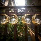 Solar Moon Hanging Backyard Lights, Outdoor Mandala Gold Decor Women Gifts - Image 6