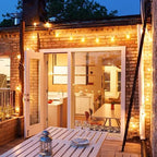 Mlambert 300Ft(3x100Ft) LED Outdoor String Lights Dimmable Waterproof G40 Globe Patio Lights with 150+7 Warm White Bulbs for Bistro Outside-White Cord - Image 7