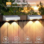 SOLPEX Solar Fence Lights Outdoor, 9 Fixed Colors ＆ Color Changing Fence Solar Lights Outdoor Waterproof IP65, LED Deck Lighting for Backyard Wall Step Patio Railing Pool Porch (8 Pack) - Image 6