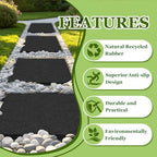 3 Pack Stepping Stones Outdoor Garden Walkway, 15.75 x 15.75 Inch Rubber Pavers Pathway Walkway Paving Stones, Weatherproof Stepping Stones for Patio, Pathway, and Landscaping - Image 4