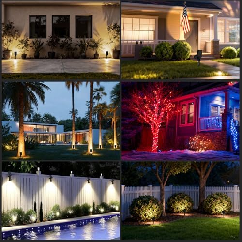 T-SUN Solar Spot Lights Outdoor Waterproof, Natural White, 2 Pack - Image 2