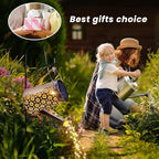 2 Pcs Solar Watering Can Lights, Hanging Solar Waterfall Lights Waterproof Outdoor Garden Decor Yard Art for Porch Landscape Patio, Gardening Gifts for Mom Grandma Women - Image 4