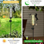 Solar Rain Gauge Outdoor Decorative for Yard,Dachshund Gifts for Women - Image 2