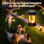 Solar Lanterns Outdoor Waterproof, Flickering Flame Solar Powered - Image 6
