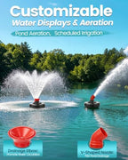 Floating Pond Fountain Aerator, 1HP, 110V, 15000GPH, Black - Image 6