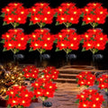 8 Packs Solar Christmas Flower Lights 27.56'' Garden Decor by Unknown