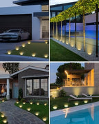 btfarm 12 Pack Solar Lights Outdoor Waterproof, 8 LED Solar Ground Lights - Image 5