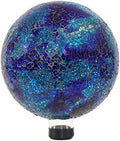 Sunnydaze 10" Mosaic Glass Gazing Ball for Garden, Globe for Outdoor Decor by SunnydazeDecor