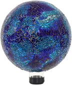 Sunnydaze 10" Mosaic Glass Gazing Ball for Garden, Globe for Outdoor Decor by SunnydazeDecor
