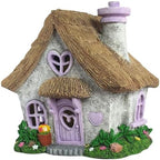 PRETMANNS Solar Fairy House for Outside, Lavender, 7.56" High by Pretmanns