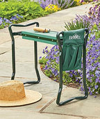 Burpee Multi-Function Garden Kneeler Seat with Padded Cushion and Detachable Tool Bag, Versatile Garden Stool with Foldable Frame, Ideal for Outdoor Gardening Enthusiasts (Green) - Image 2