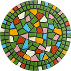 Garden Green Decoration Mosaic Anti Slip Stepping Stones 12“ by QZSDBWHCBHomeDecor
