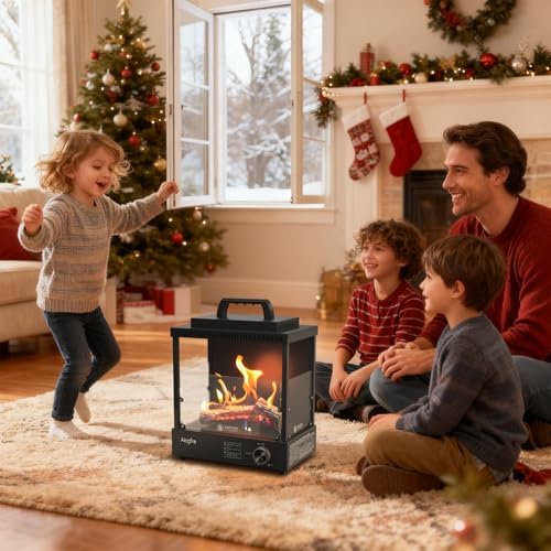 8200 BTU Propane Portable Gas Fire Pit and Heater - Image 6