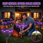 Solar-Powered Halloween Spider Ground Lights, Solar-Powered Garden Lights - Image 5