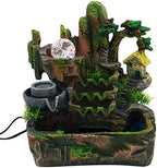 Tabletop Rockery Fountain, Small Waterfall Fountains Indoor with LED Lamp Atomization Effect, Rockery Water Fountain Ornament for Home Office Bedroom Decoration, Style A - Image 6