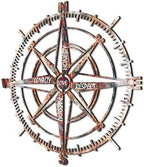 Venovez Compass Wall Decor with Inspirational Words Laser-Cut Metal - Wood Art with Digital Print, Nautical Home Decoration for Living Room, Office, or Gifts - Image 2