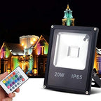 LED RGB Flood Light Stage Lighting, AC 85-265V 50W Outdoor Color Changing Lights with Remote Control, Waterproof IP65 Dimmable Wall Washer Light, Flood Lamp with 16 Colors 4 Modes - Image 4