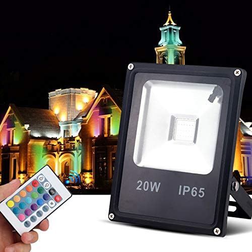 LED RGB Flood Light Stage Lighting, AC 85-265V 50W Outdoor Color Changing Lights with Remote Control, Waterproof IP65 Dimmable Wall Washer Light, Flood Lamp with 16 Colors 4 Modes - Image 4