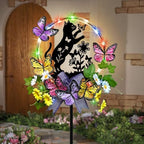 Cat Solar Lights Outdoor Garden,Flower & Butterfly Yard Decorations Outdoor by HokfirmHomeDecorGarden