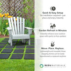 TierraVerde 12”x12” Stomp Stones, Mixed Recycled Material, Square, 10 Pack - Image 6