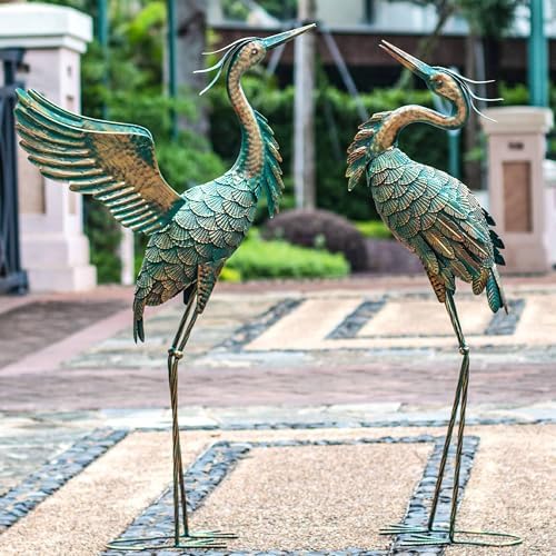 Natelf Outdoor Metal Heron Garden Statues - Image 6